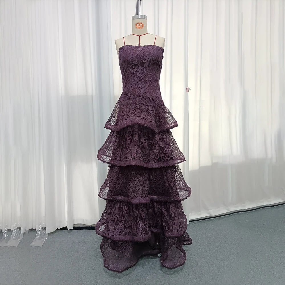 The Alessandra Lace Ruffle Maxi Dress from the Soft & Sophisticated at Lavishly Me