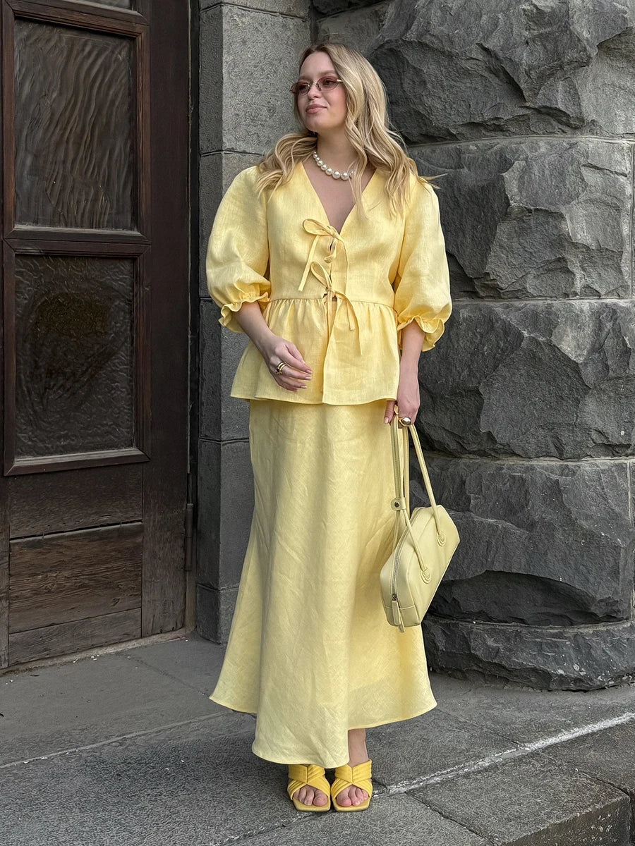 The Savannah Cotton Skirt Set from the Everyday Luxe at Lavishly Me