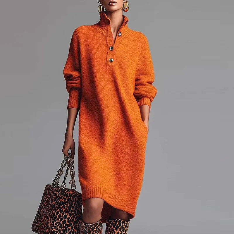 The Aspen Straight Knit Midi Dress from the Lavishly Me Edit at Lavishly Me