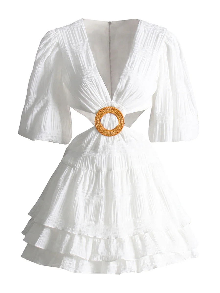 The Amora Lantern-Sleeve Dress from the Lavishly Me Edit at Lavishly Me