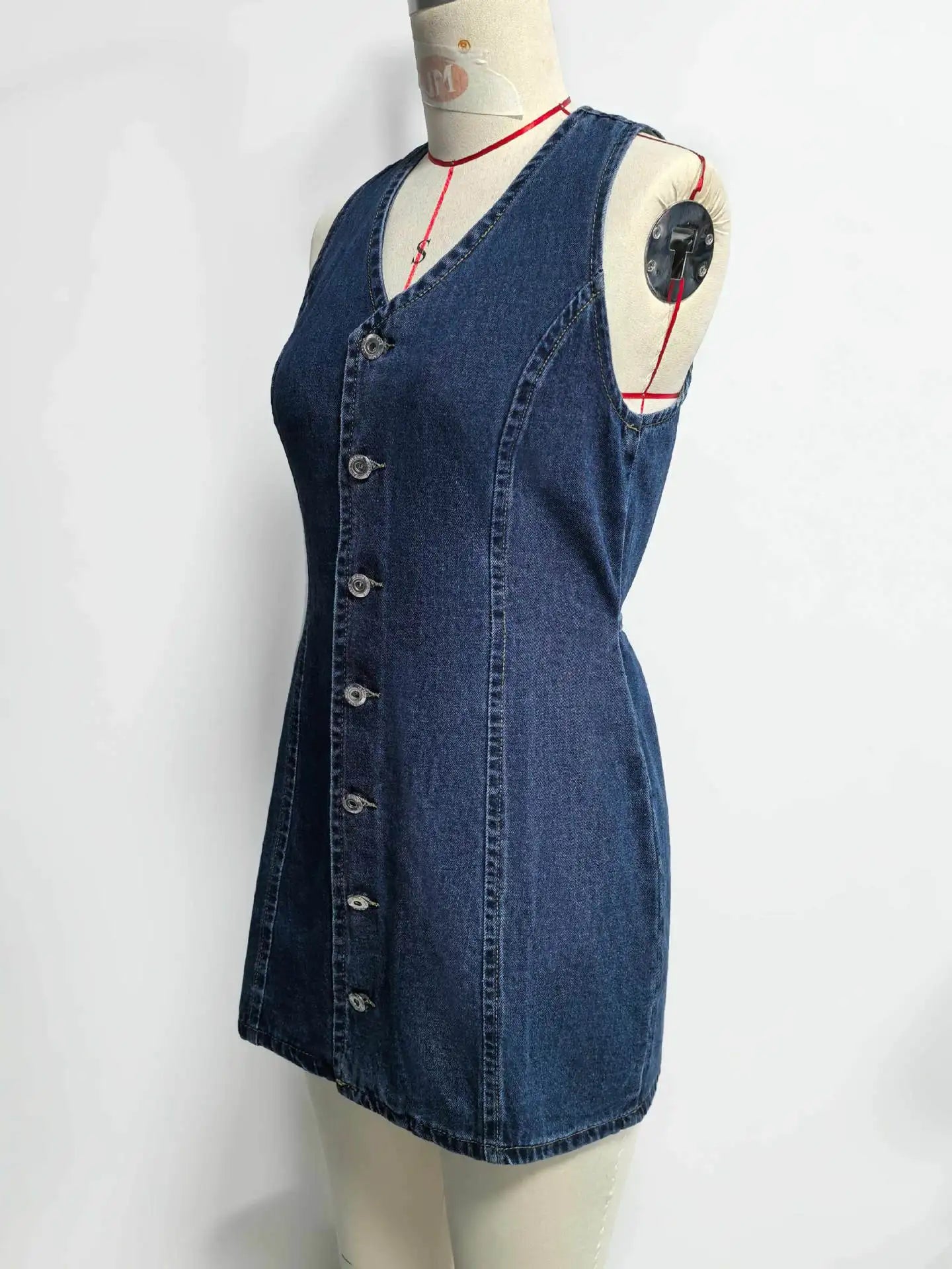 The Milano Denim Midi Dress