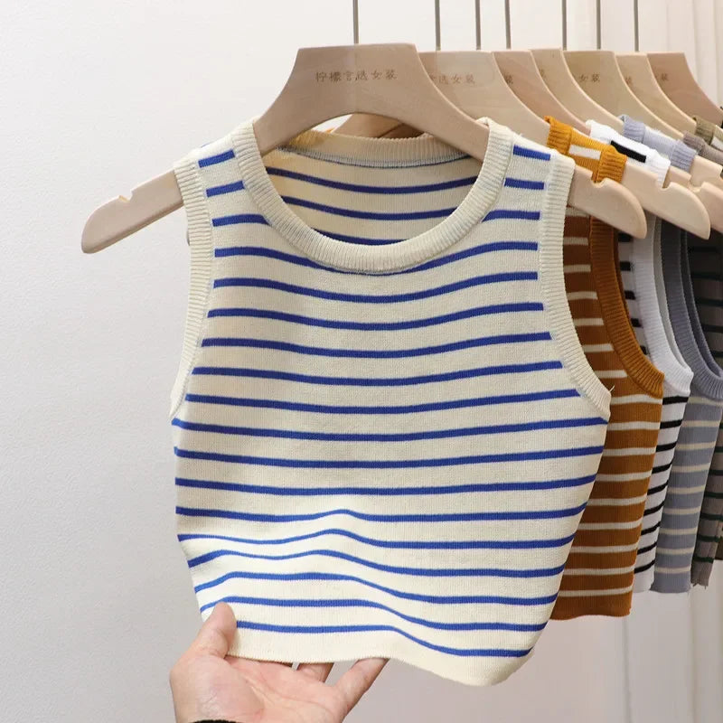 The Riviera Stripe Knit Tank from the Lavishly Me Edit at Lavishly Me