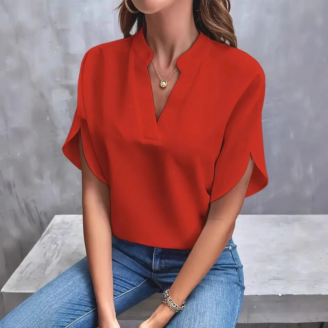 The Camille V-Neck Blouse from the Lavishly Me Edit at Lavishly Me