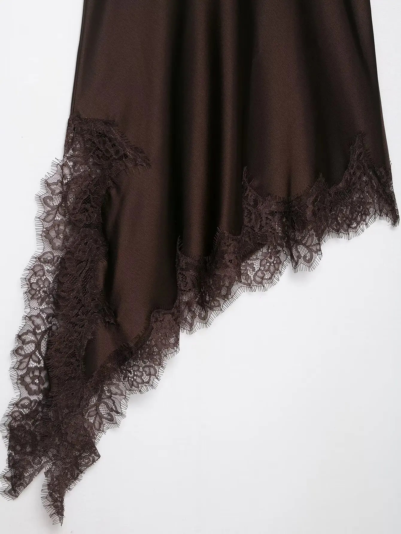 The Amélie Lace Satin Mini Dress from the After Dark at Lavishly Me