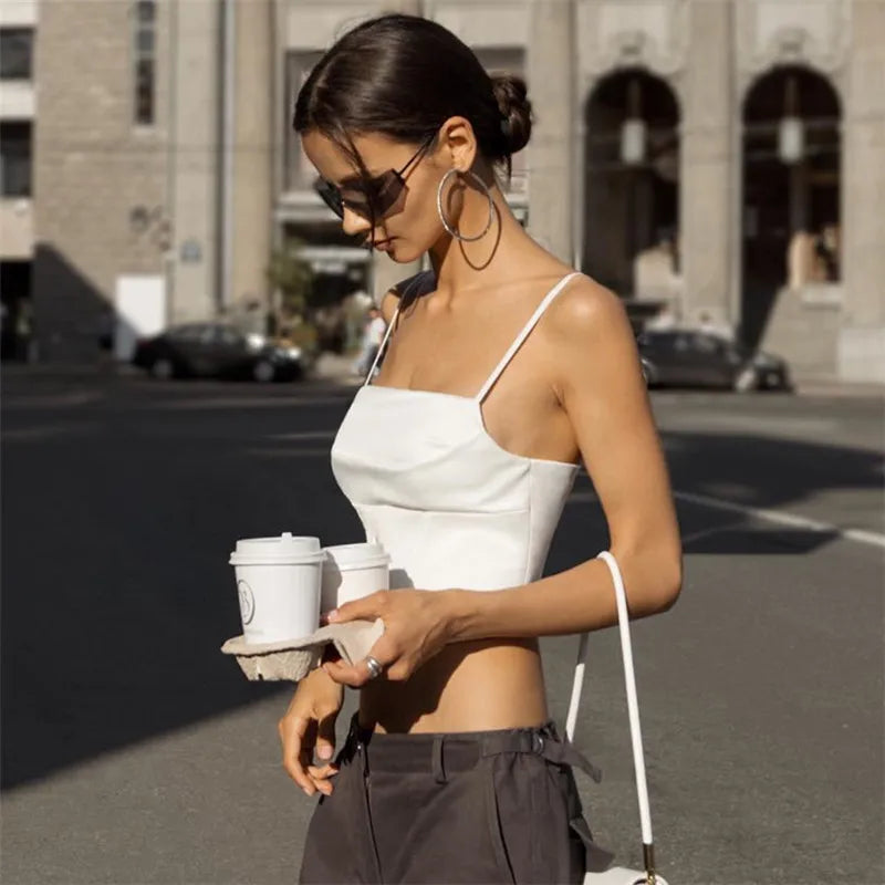 The Valencia Lace-Up Crop Top from the Soft & Sophisticated at Lavishly Me