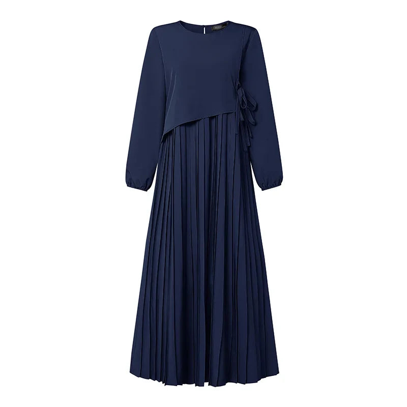 The Elara Pleated A-Line Maxi Dress from the Lavishly Me Edit at Lavishly Me