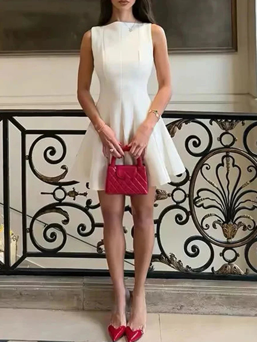 The Camille O-Neck Mini Dress from the After Dark at Lavishly Me
