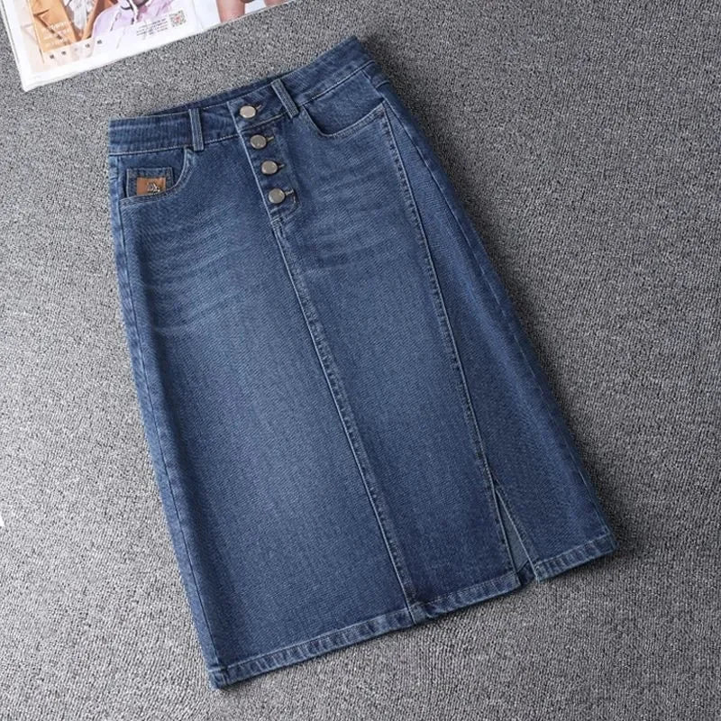 The Soho Split Denim Skirt from the Lavishly Me Edit at Lavishly Me