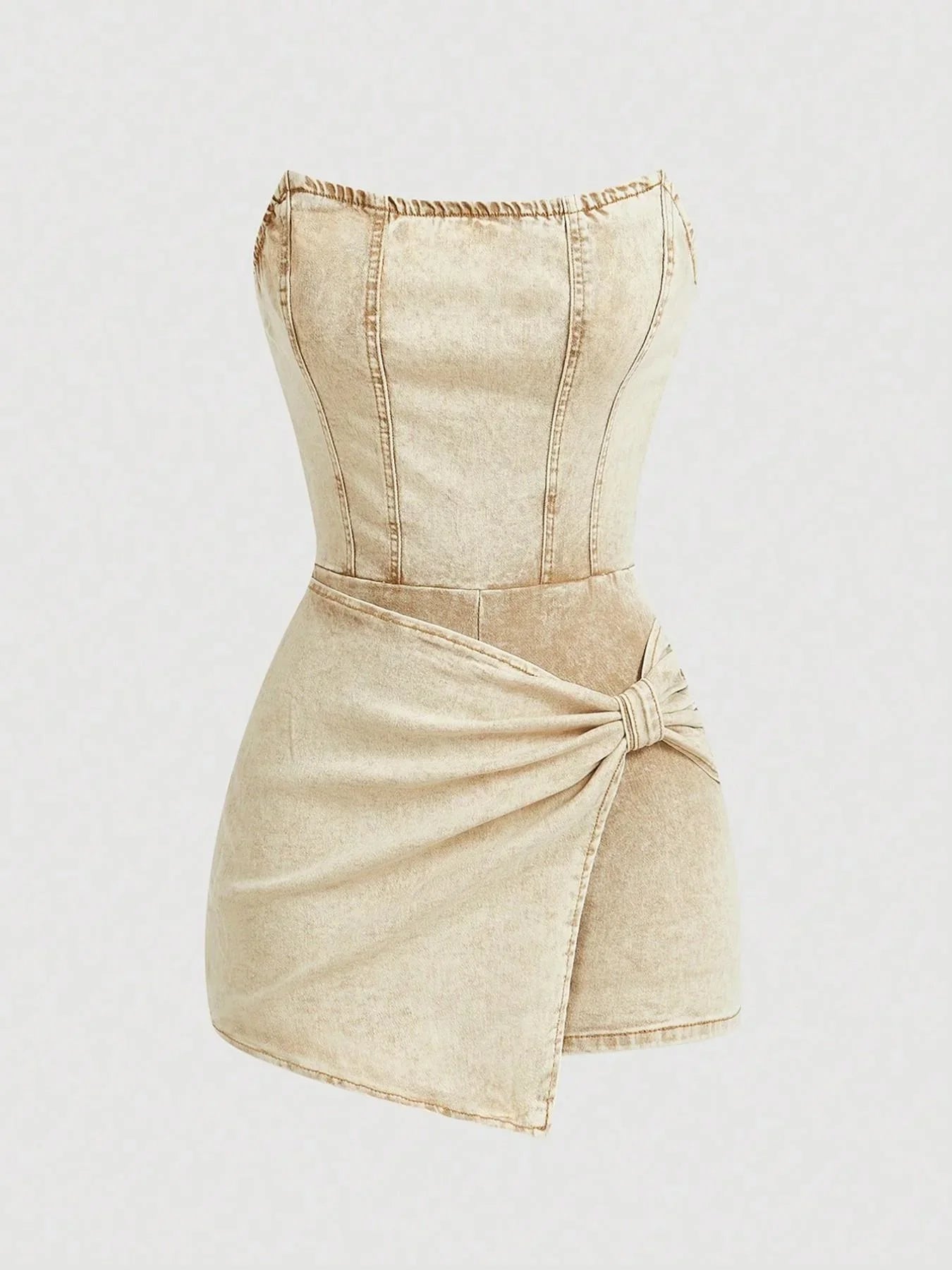 The Riviera Twist Denim Dress