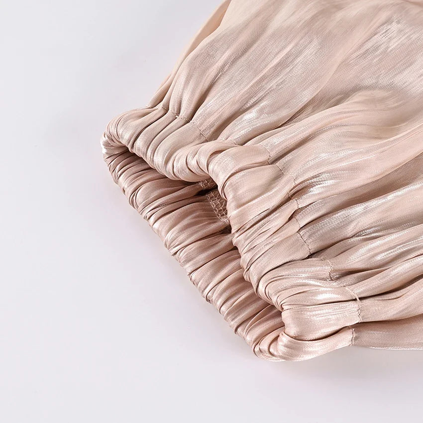The Blush Pleated Balloon Trousers from the Boss Energy at Lavishly Me