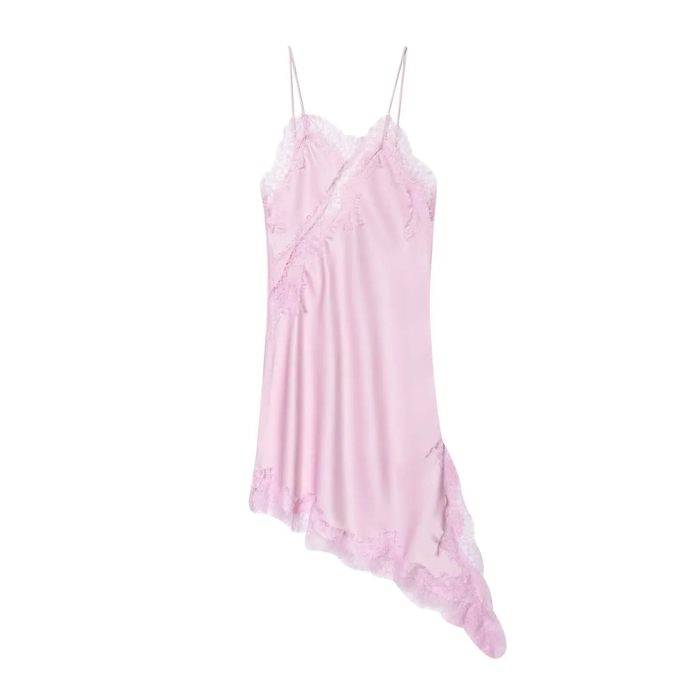 The Amélie Lace Satin Mini Dress from the After Dark at Lavishly Me