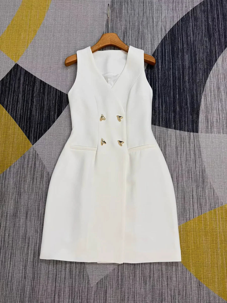 The Madison White Blazer Dress from the Boss Energy at Lavishly Me