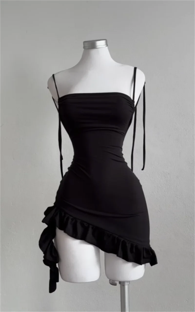 The Midnight Ruffle Mini Dress from the After Dark at Lavishly Me