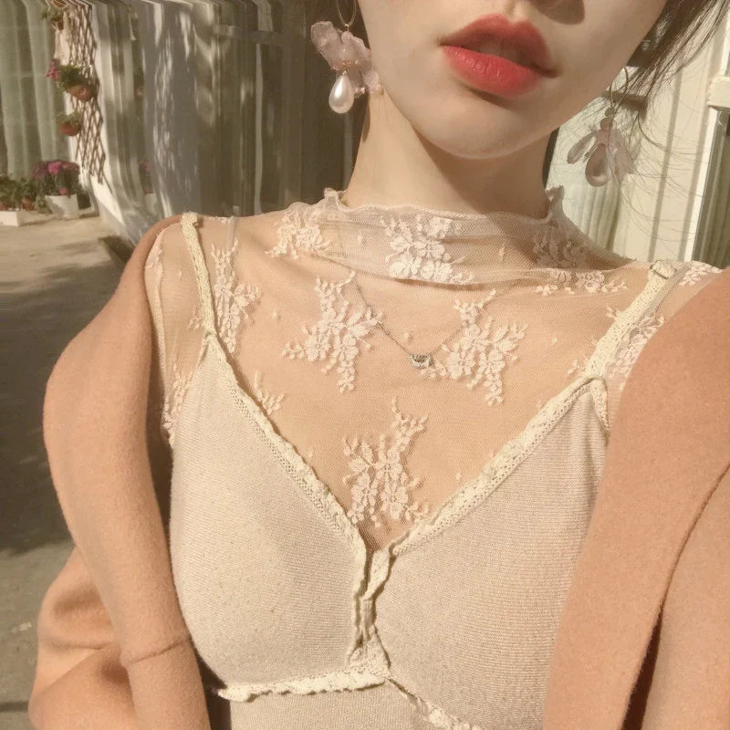 The Noir Veil Mesh Top