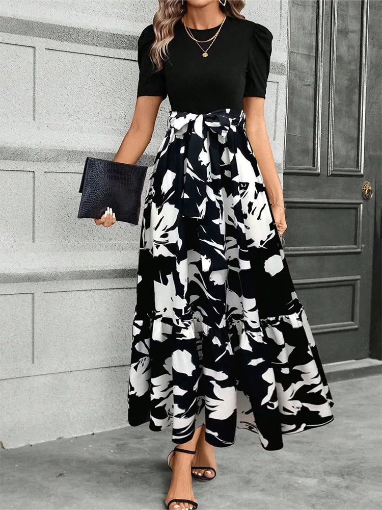 The Provence Floral Lace-Up Maxi Dress from the Soft & Sophisticated at Lavishly Me