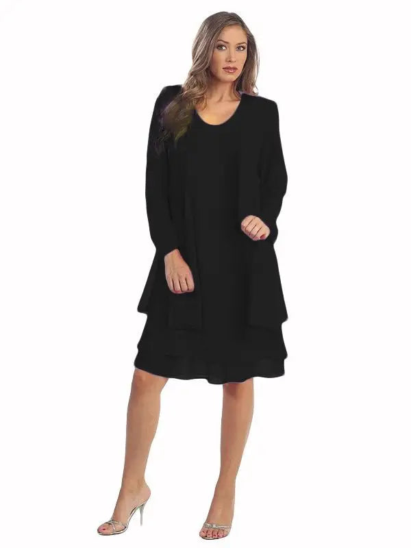 The Florence Chiffon Layered Dress Set from the Soft & Sophisticated at Lavishly Me