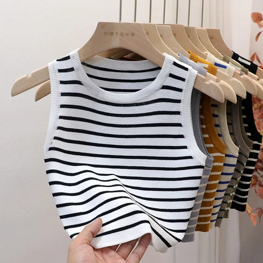 The Riviera Stripe Knit Tank from the Lavishly Me Edit at Lavishly Me