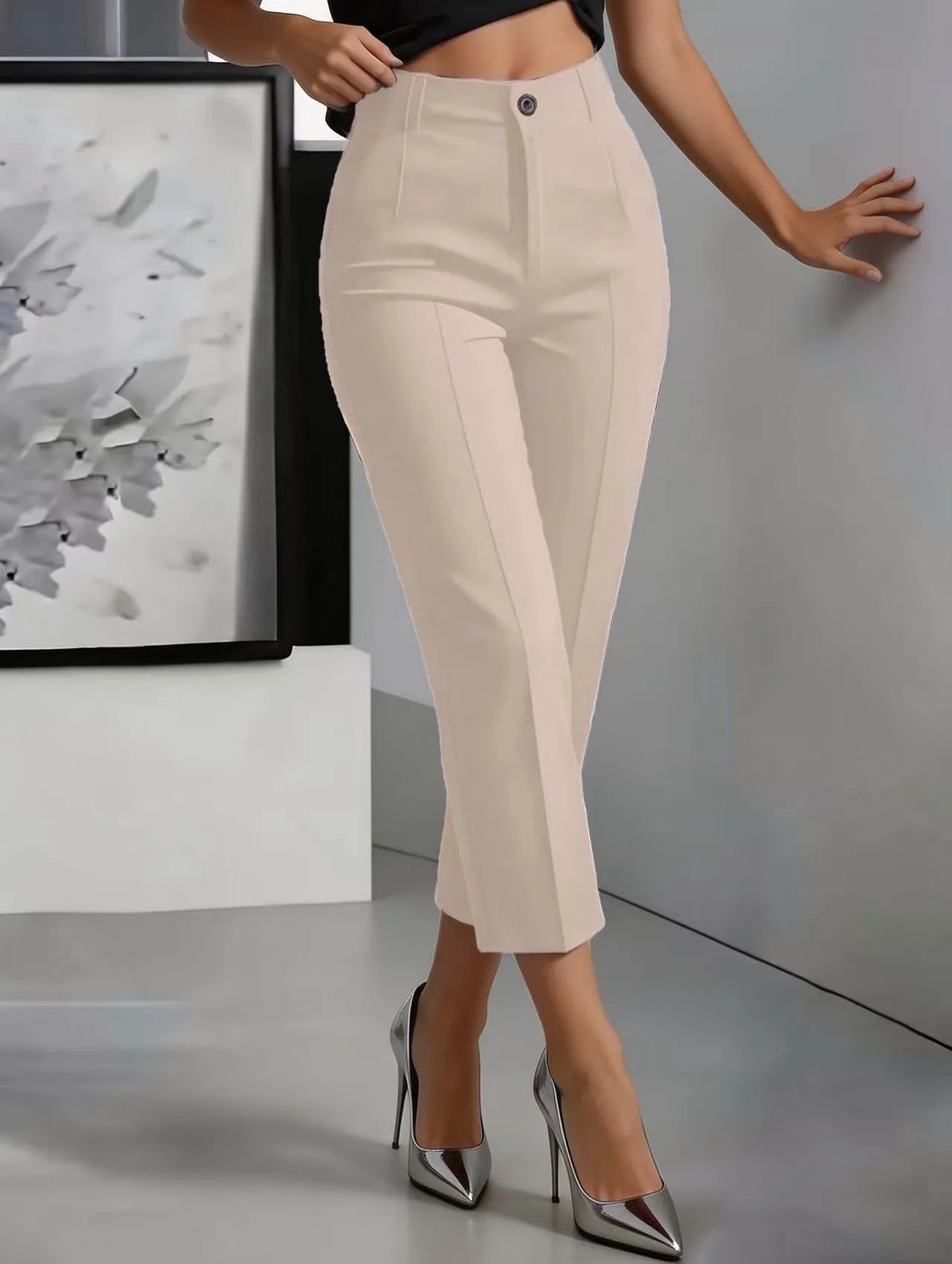 The Mercer High-Waist Straight-Leg Pants from the Lavishly Me Edit at Lavishly Me