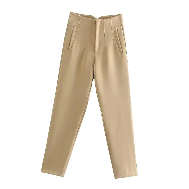 The Sutton High-Waist Cropped Trousers from the Boss Energy at Lavishly Me