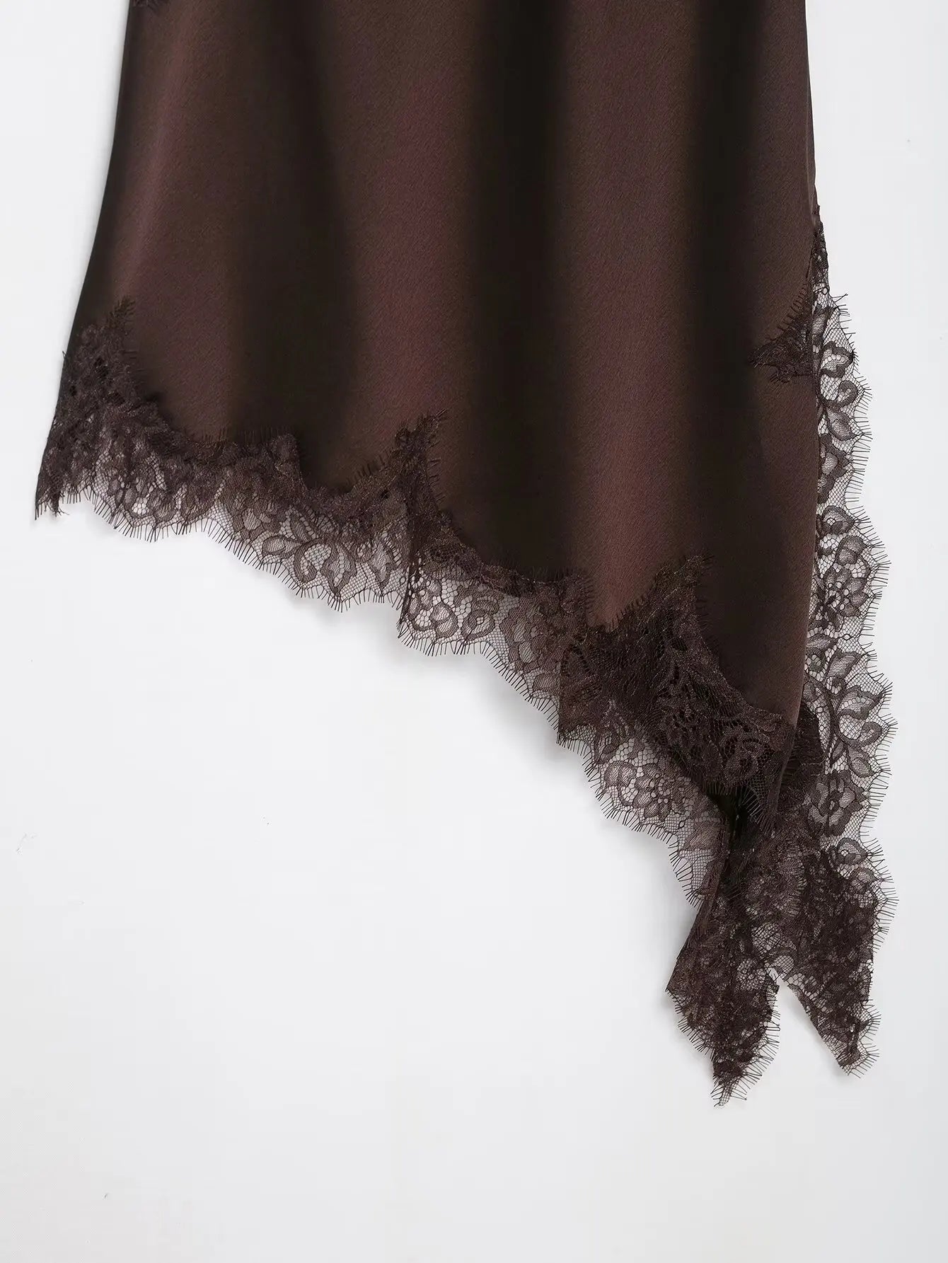 The Amélie Lace Satin Mini Dress from the After Dark at Lavishly Me