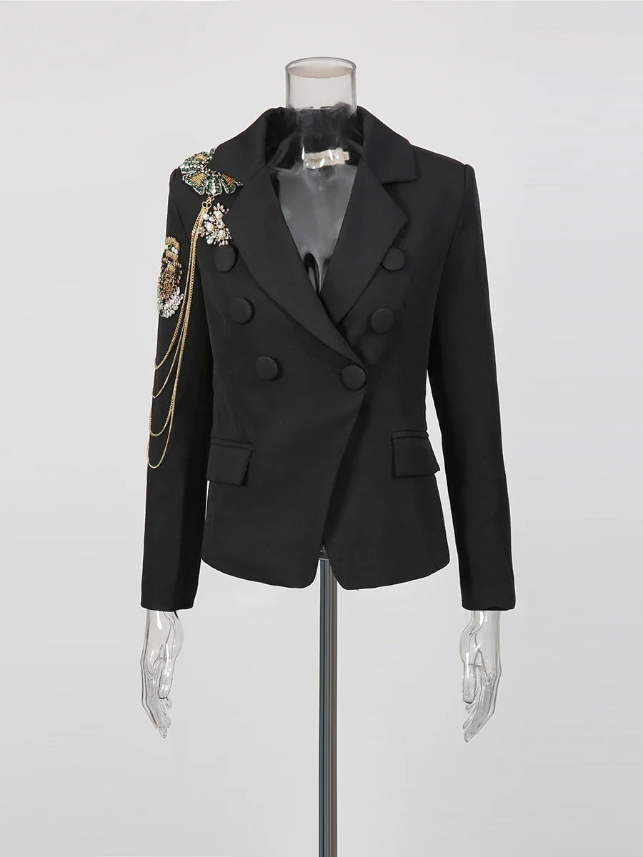 The Monaco Chain-Embellished Blazer from the Boss Energy at Lavishly Me