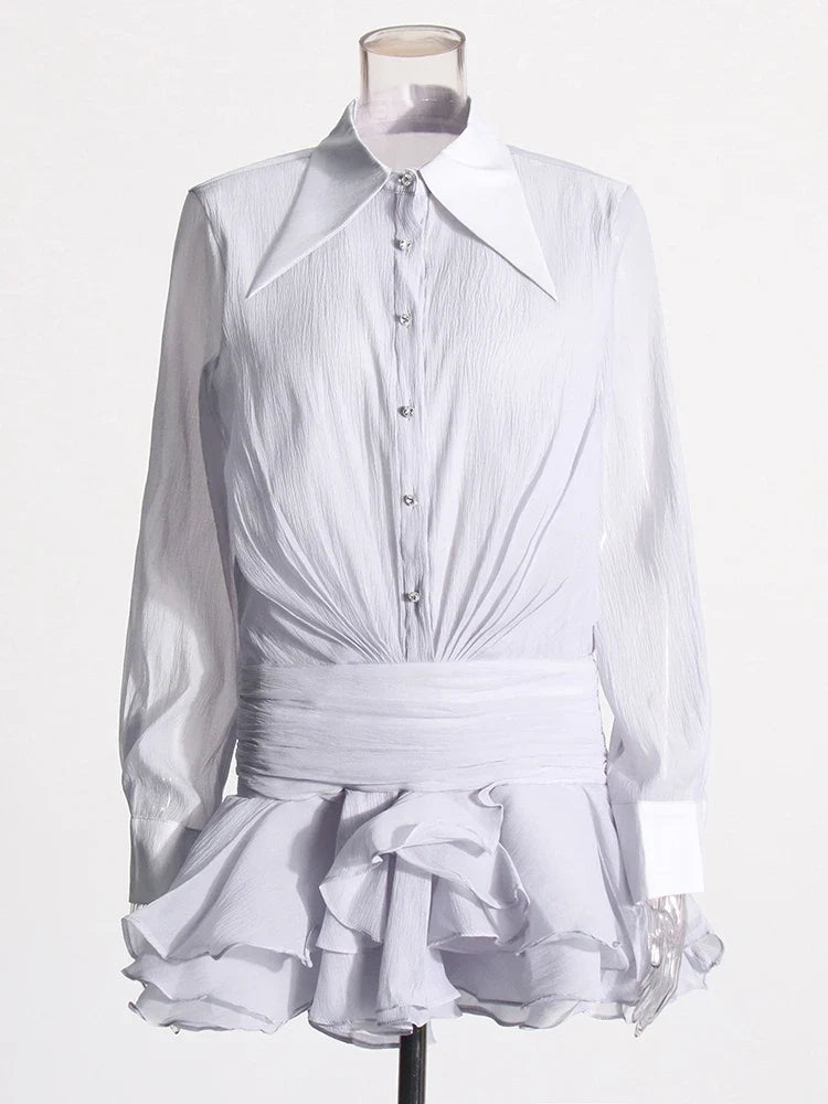 The Kensington Ruffle Dress from the Soft & Sophisticated at Lavishly Me