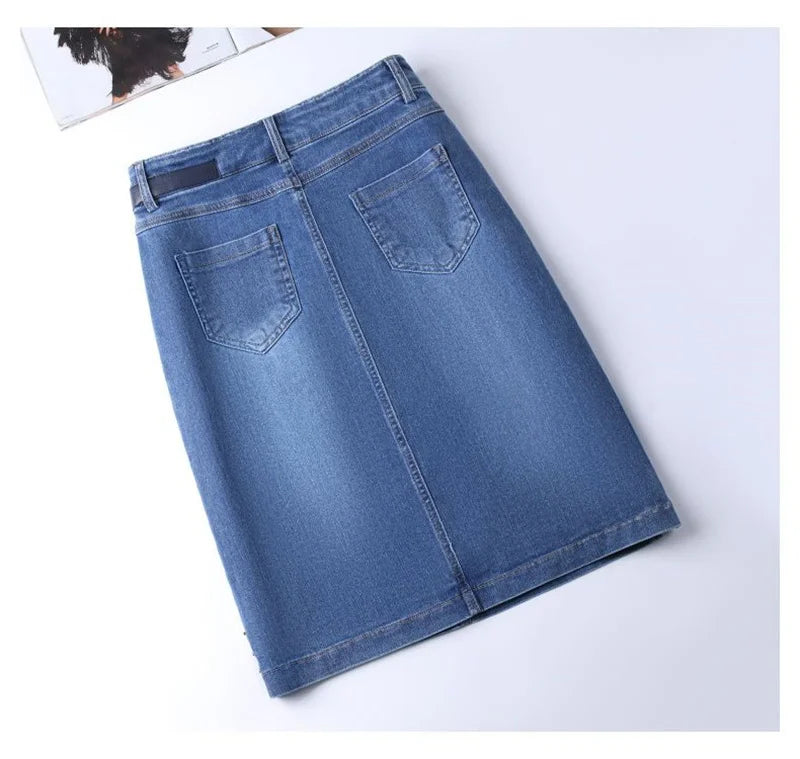 The Soho Split Denim Skirt from the Lavishly Me Edit at Lavishly Me