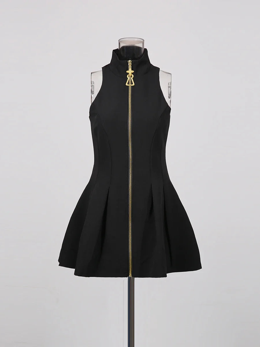 The Sloane Zip-Detail Mini Dress from the After Dark at Lavishly Me