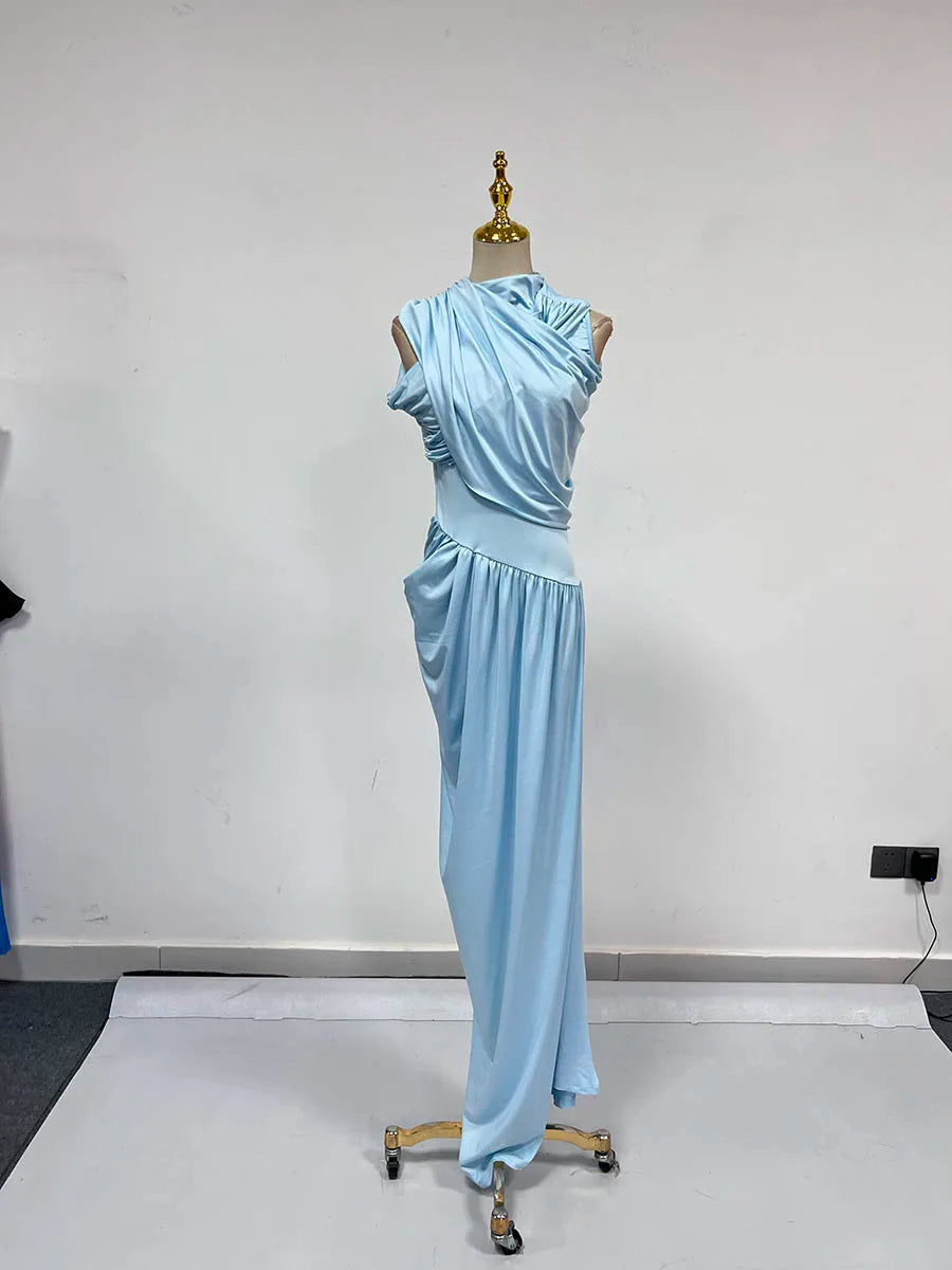 The Emilia Pleated Column Dress from the Lavishly Me Edit at Lavishly Me