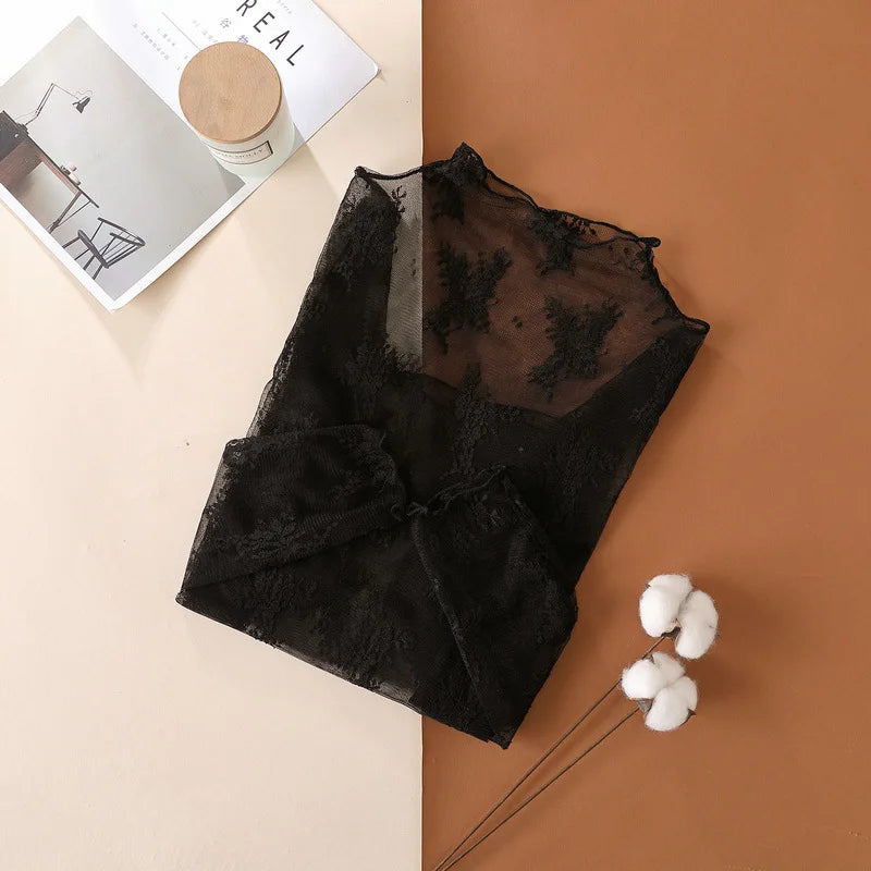 The Noir Veil Mesh Top
