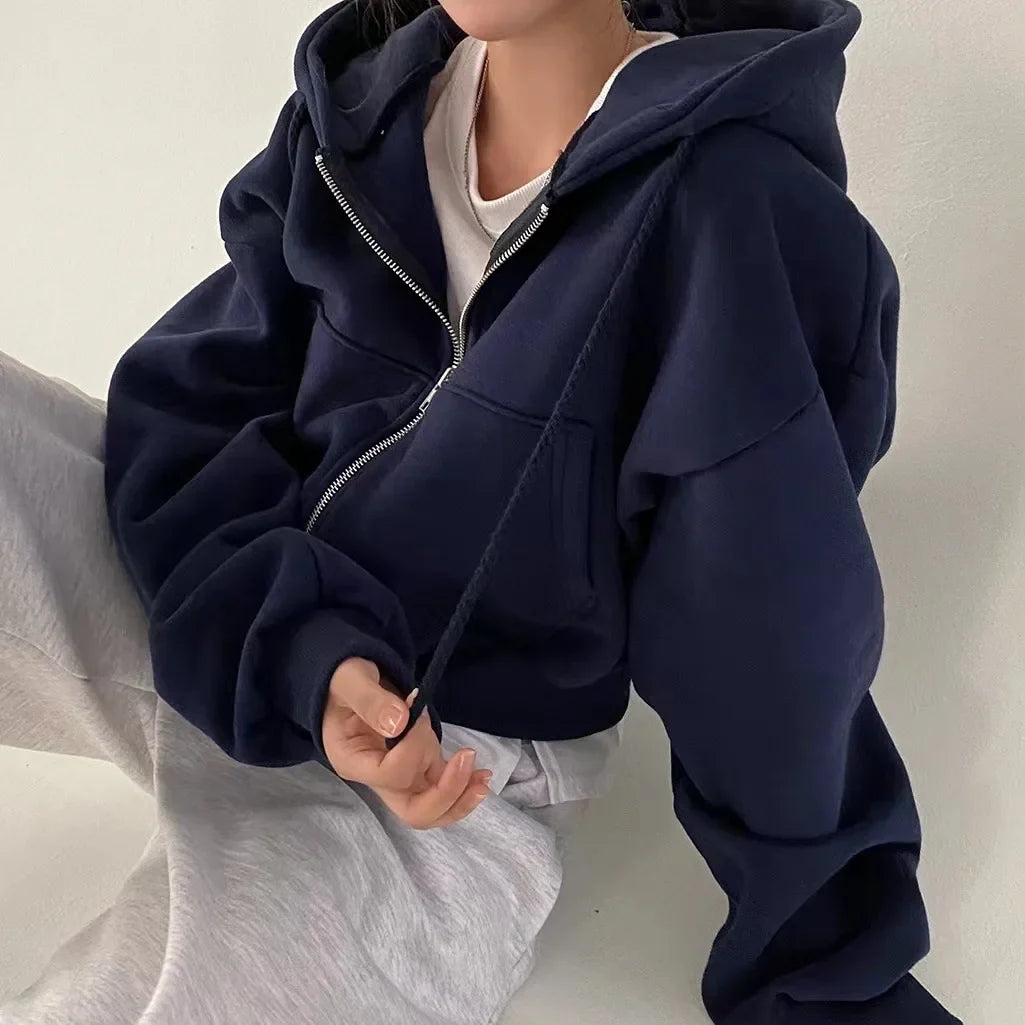 The Seoul Fleece-Lined Zip Hoodie from the Lavishly Me Edit at Lavishly Me