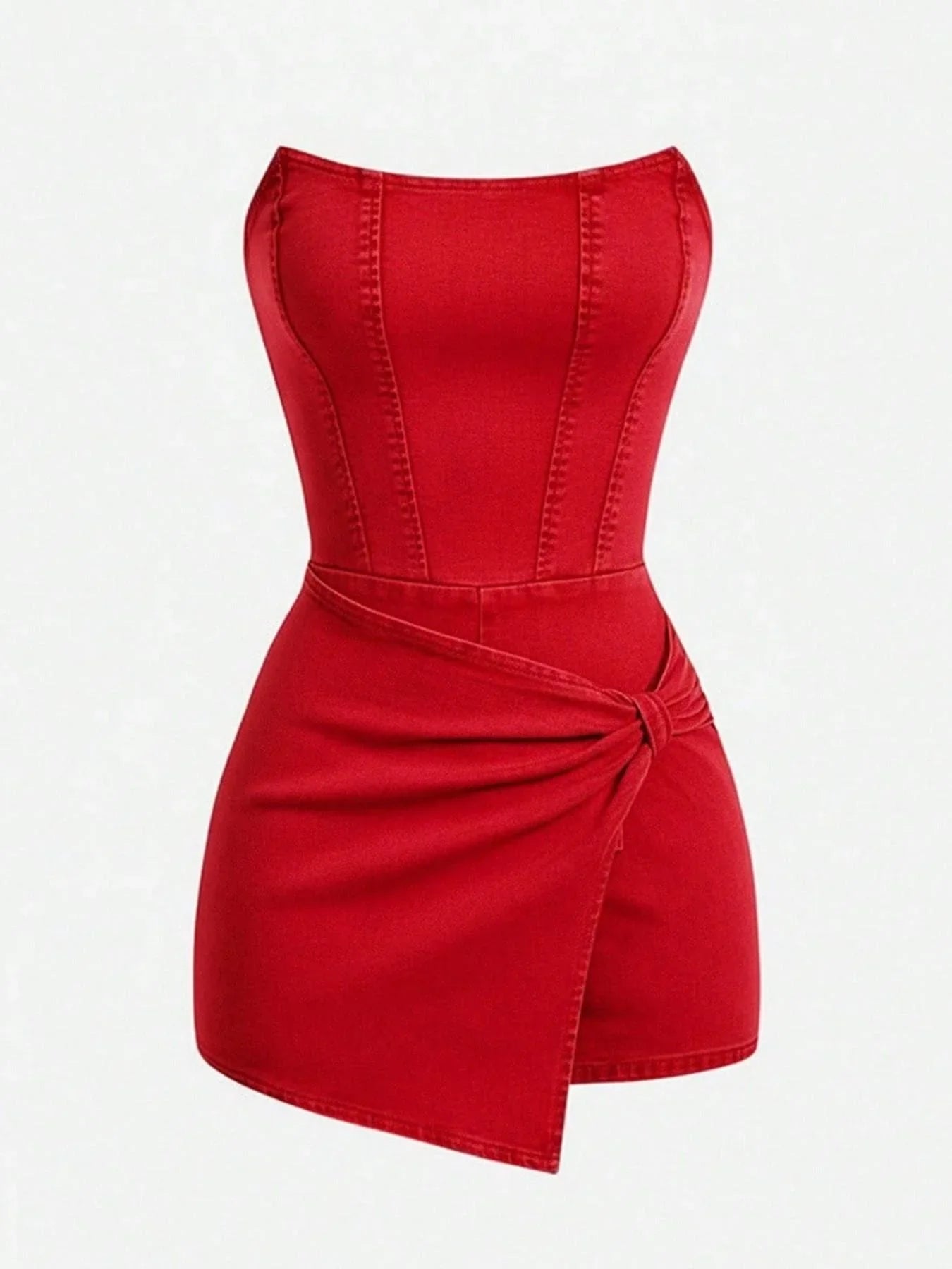 The Riviera Twist Denim Dress