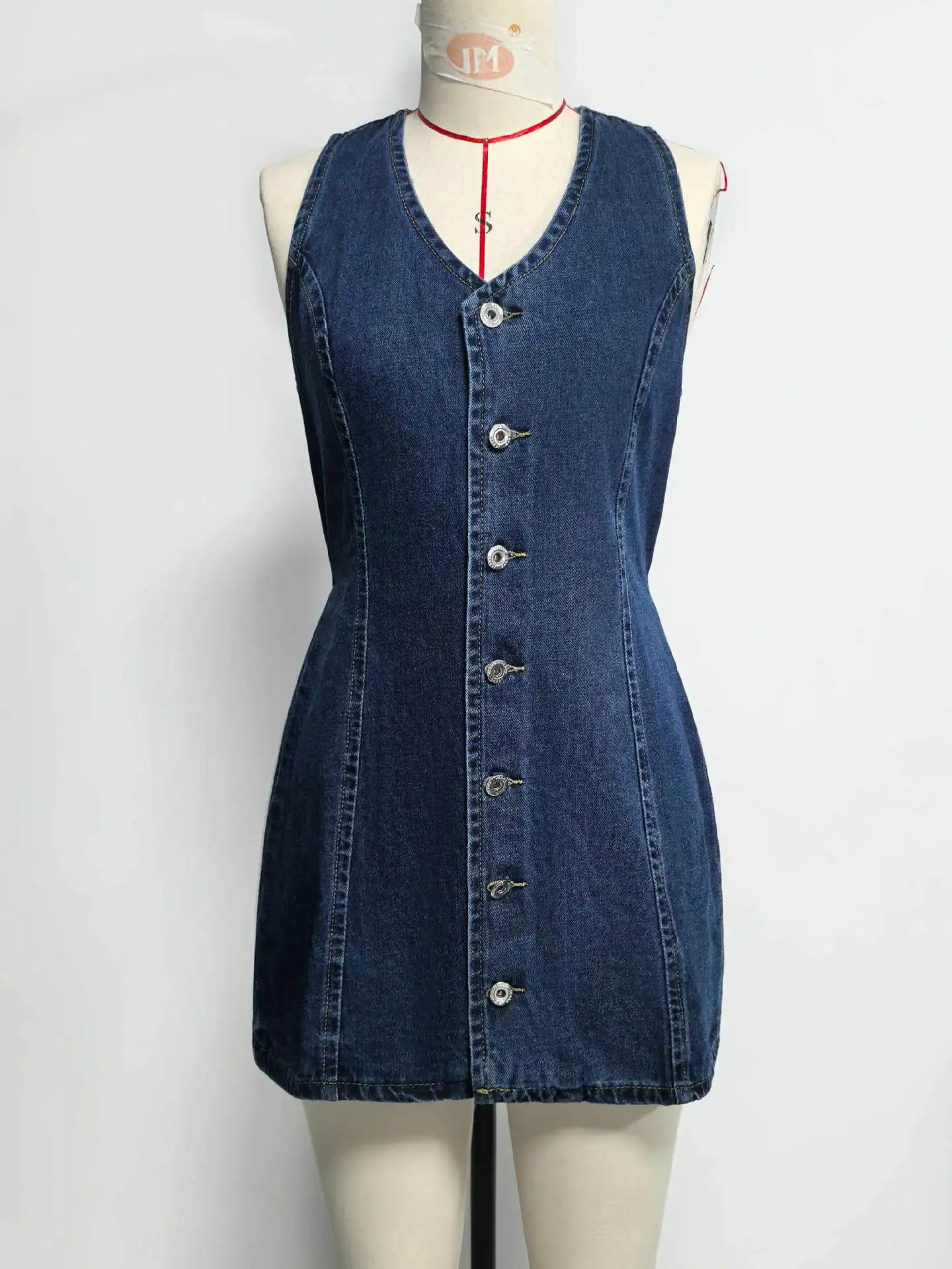 The Milano Denim Midi Dress