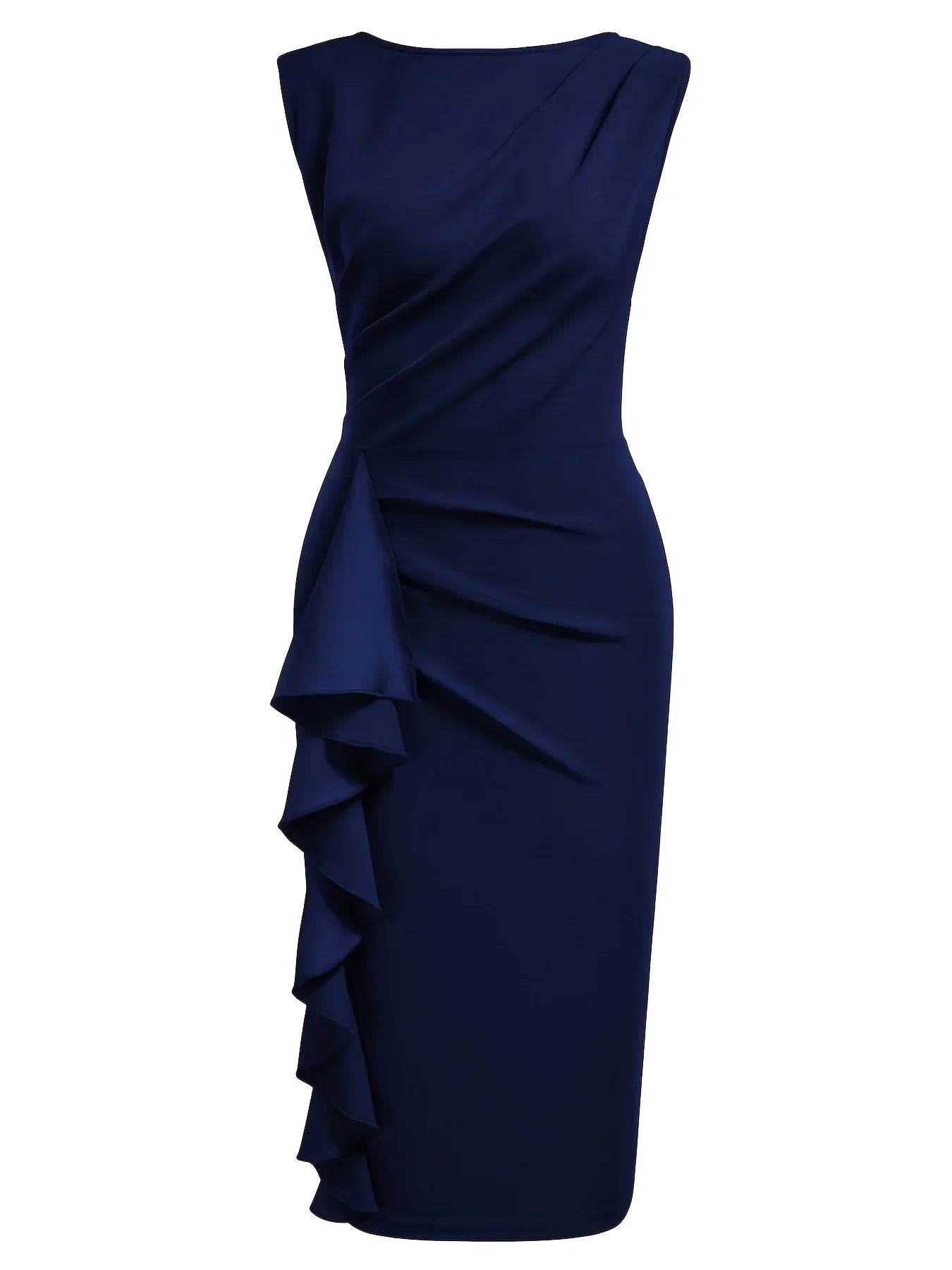The Vivienne Ruffle Pencil Dress from the Soft & Sophisticated at Lavishly Me