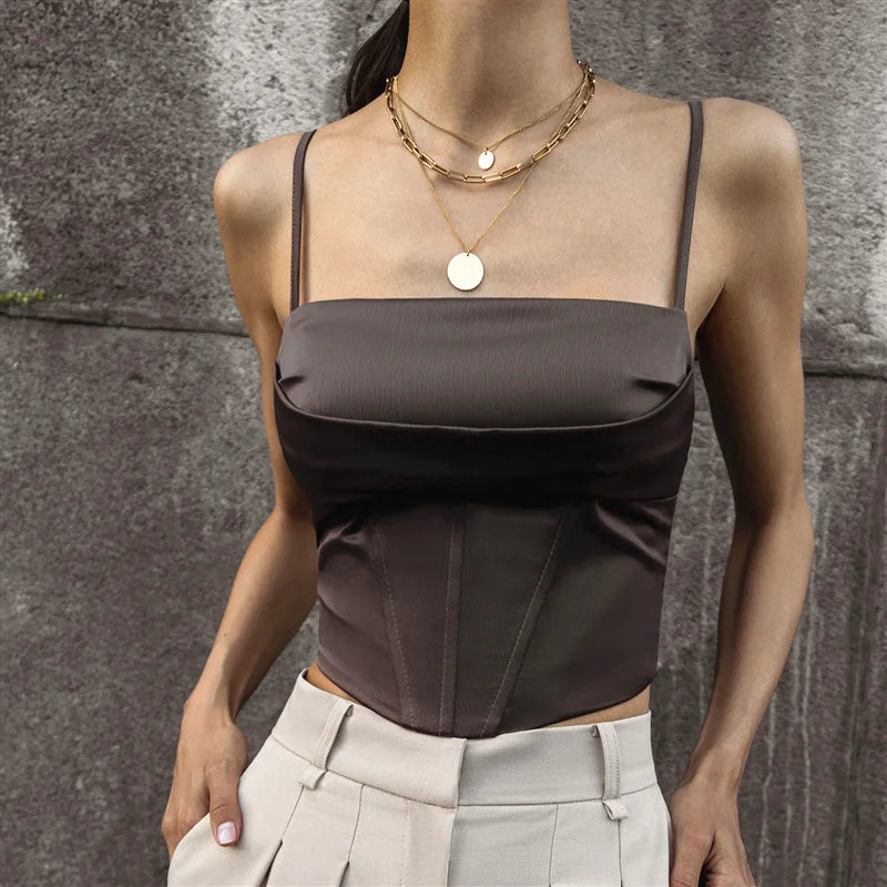The Valencia Lace-Up Crop Top from the Soft & Sophisticated at Lavishly Me