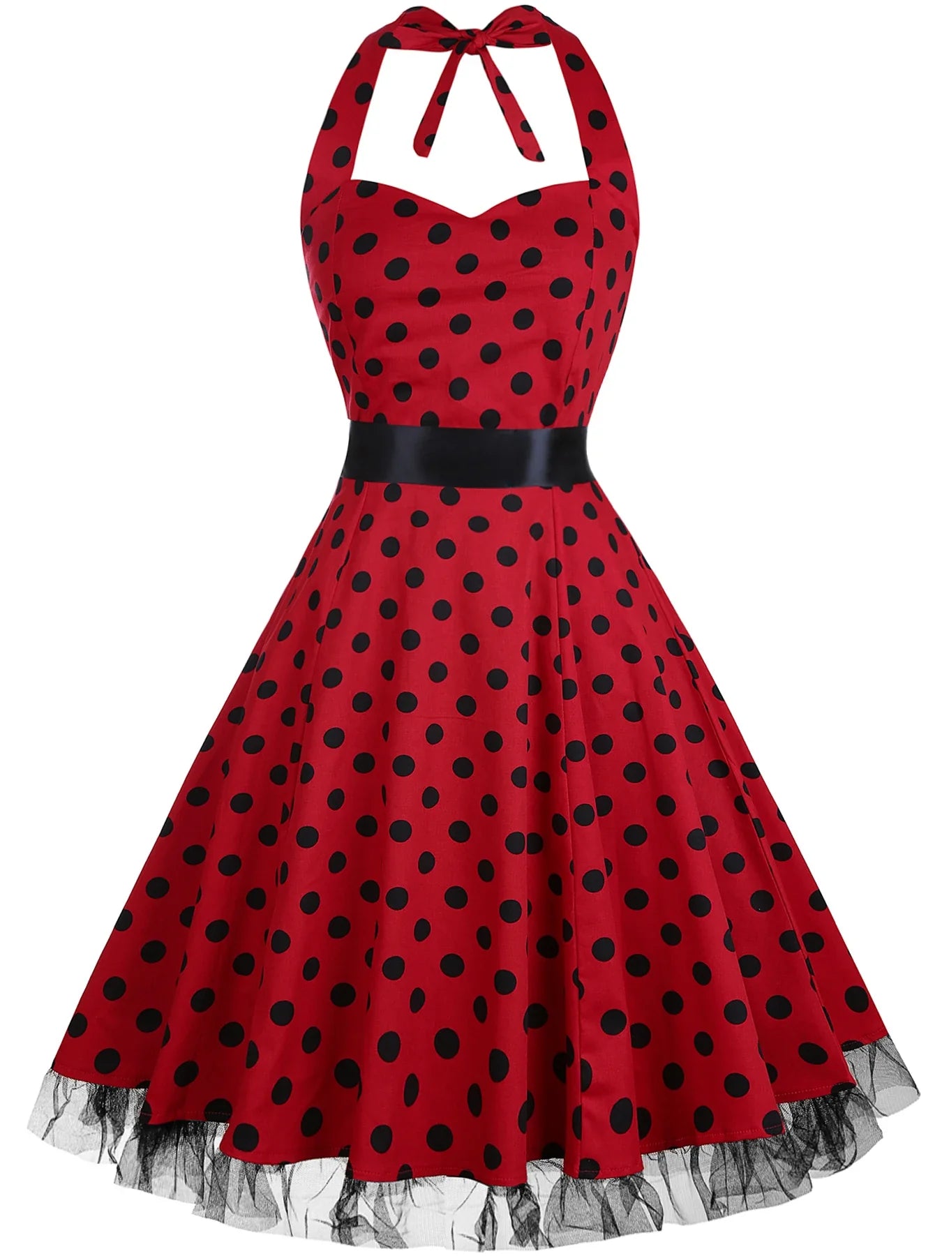 The Audrey Polka Dot Halter Dress from the Lavishly Me Edit at Lavishly Me