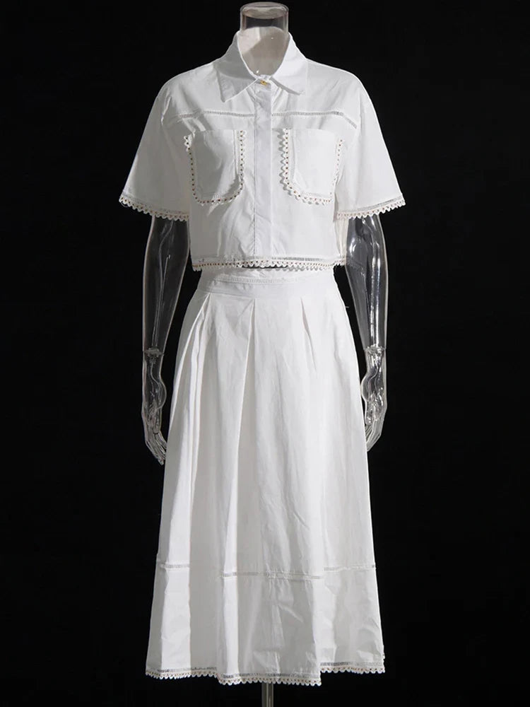 The Kensington Collared Skirt Set from the Everyday Luxe at Lavishly Me