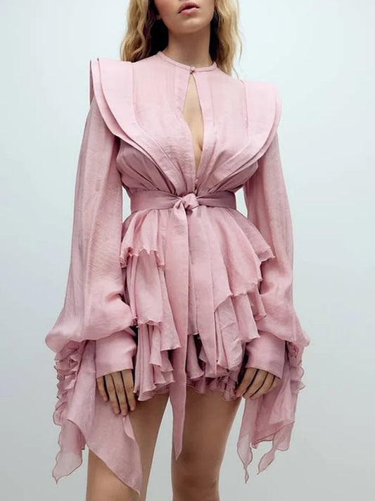 The Vienna Lace-Up Waist Dress from the Soft & Sophisticated at Lavishly Me