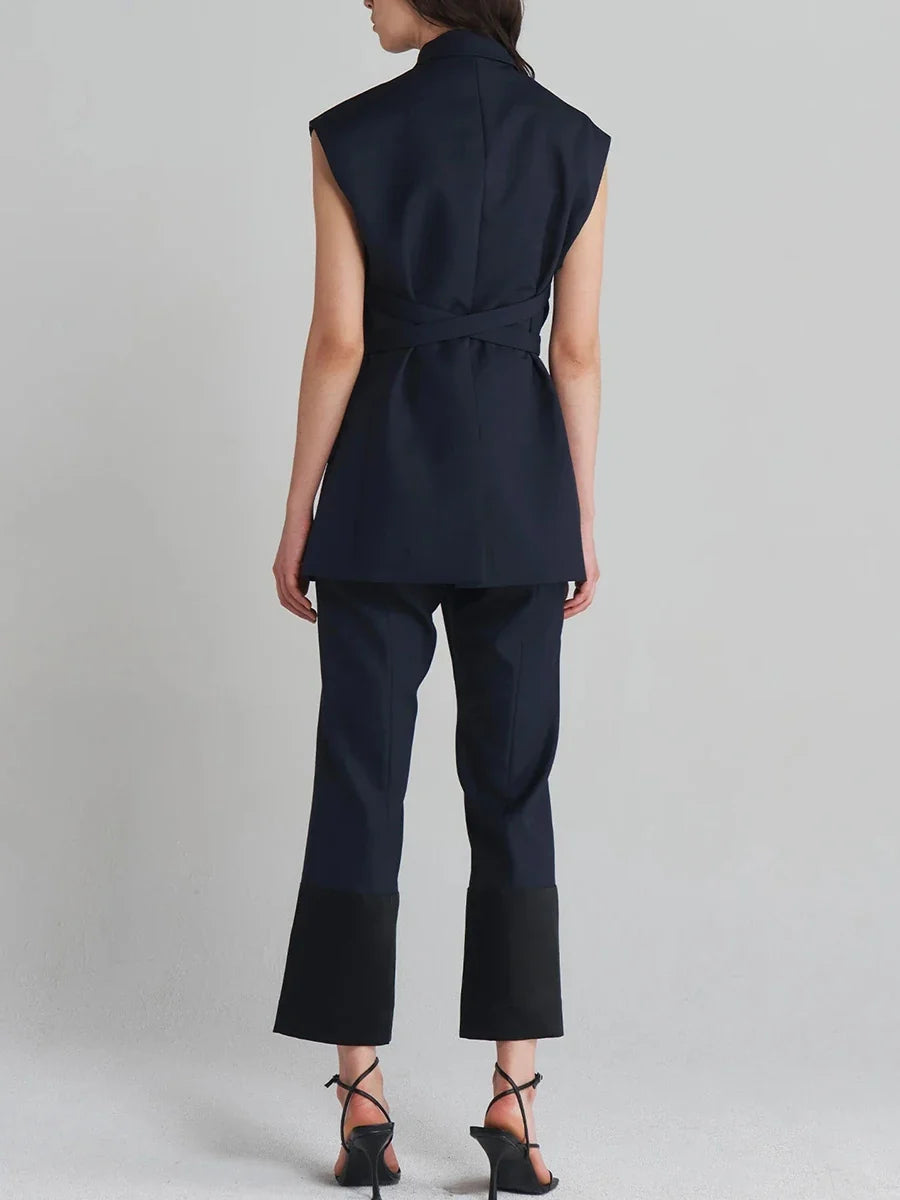 The Savoy Belted Longline Vest from the Lavishly Me Edit at Lavishly Me