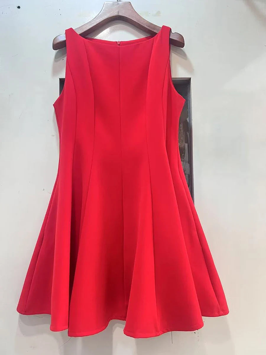 The Camille O-Neck Mini Dress