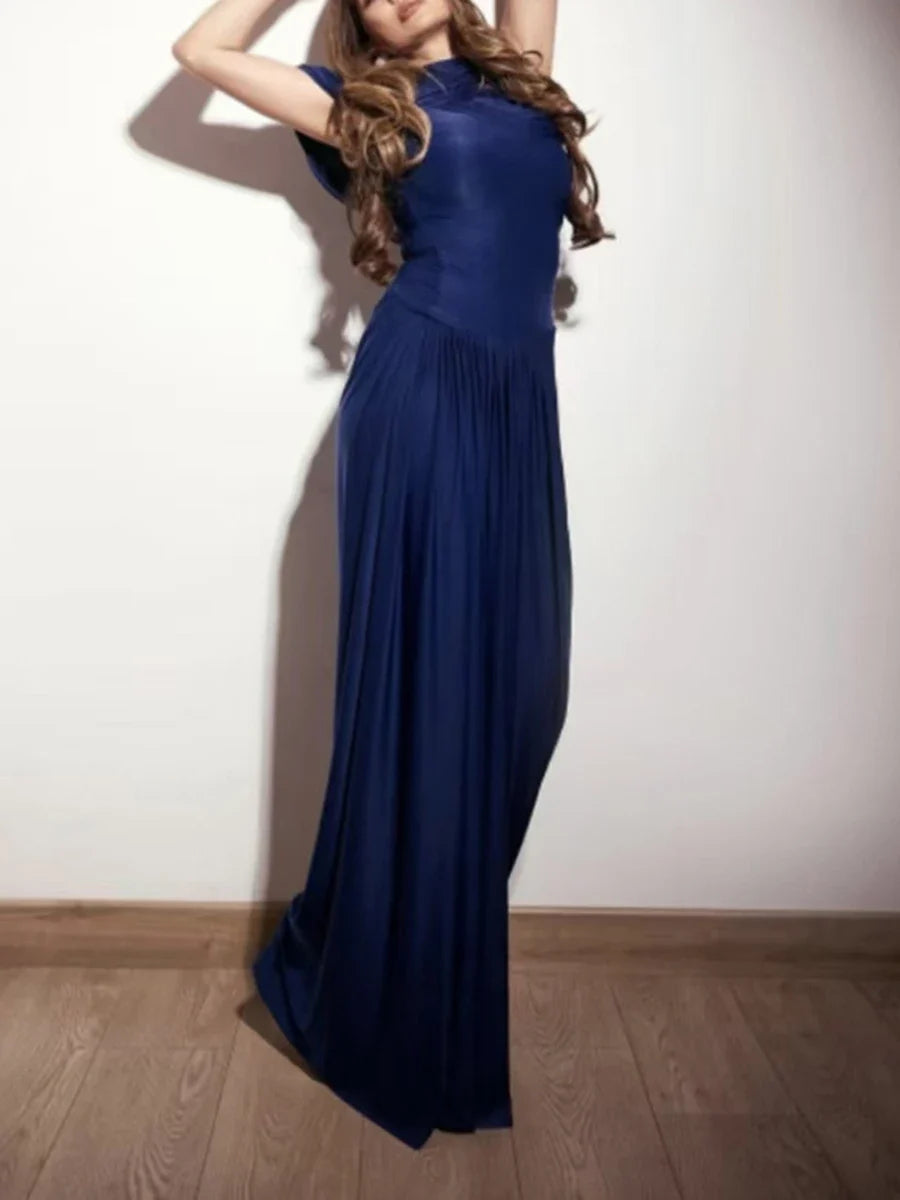 The Emilia Pleated Column Dress from the Lavishly Me Edit at Lavishly Me