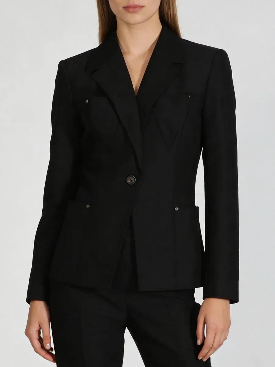 The Onyx Rivet Pocket Blazer from the Boss Energy at Lavishly Me