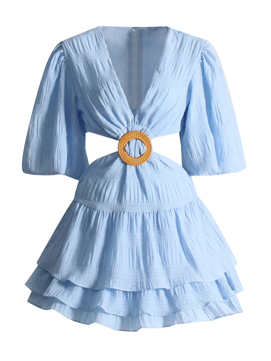The Amora Lantern-Sleeve Dress from the Lavishly Me Edit at Lavishly Me