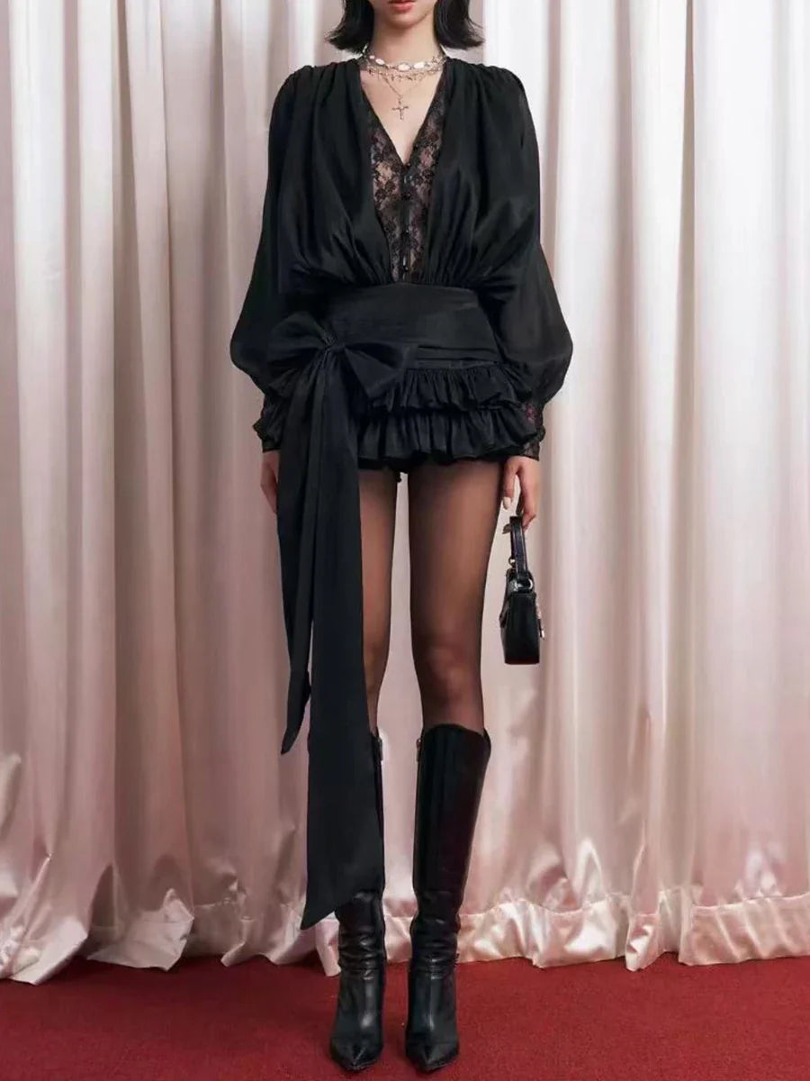 The Rosaline Lace Mini Dress