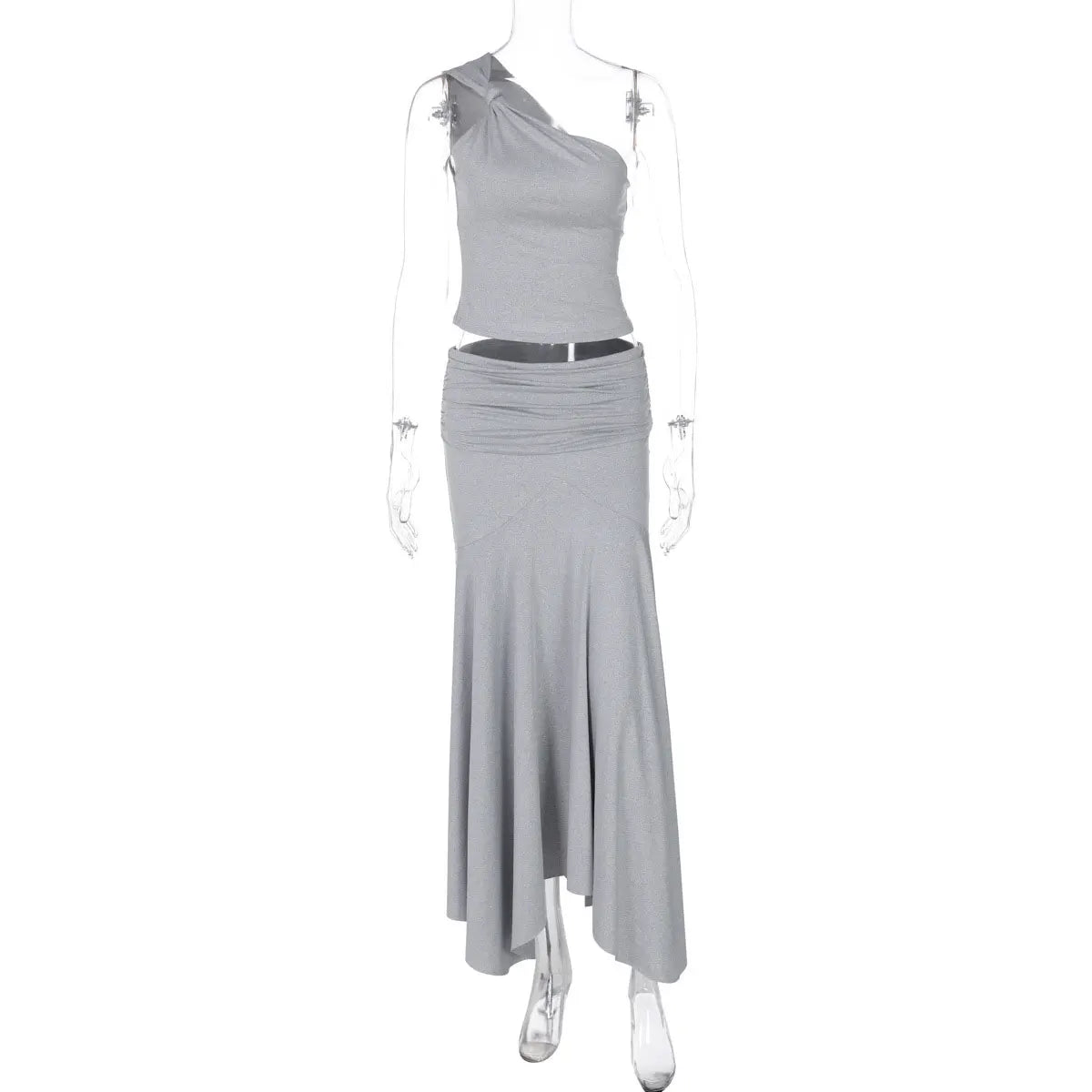 The Solène Pleated Off-Shoulder Skirt Set from the Everyday Luxe at Lavishly Me