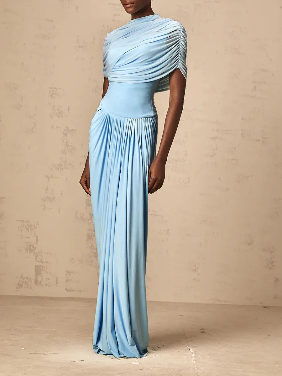 The Emilia Pleated Column Dress from the Lavishly Me Edit at Lavishly Me