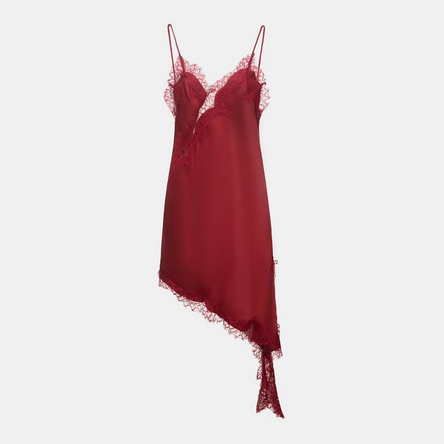 The Amélie Lace Satin Mini Dress from the After Dark at Lavishly Me