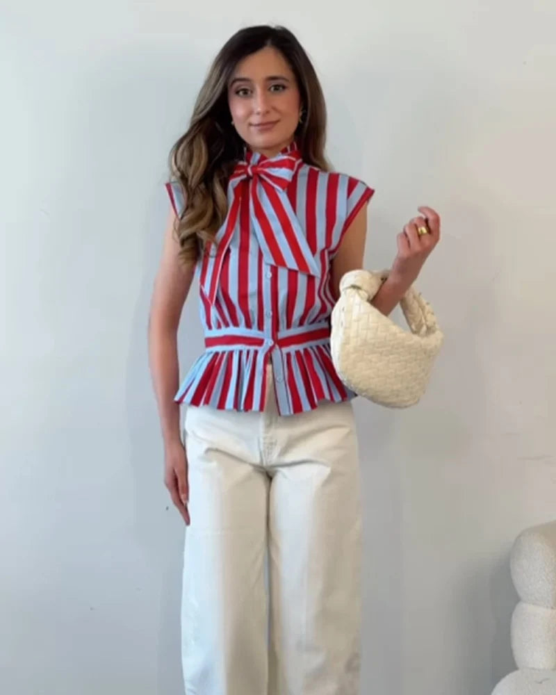 The Monaco Bow Blouse