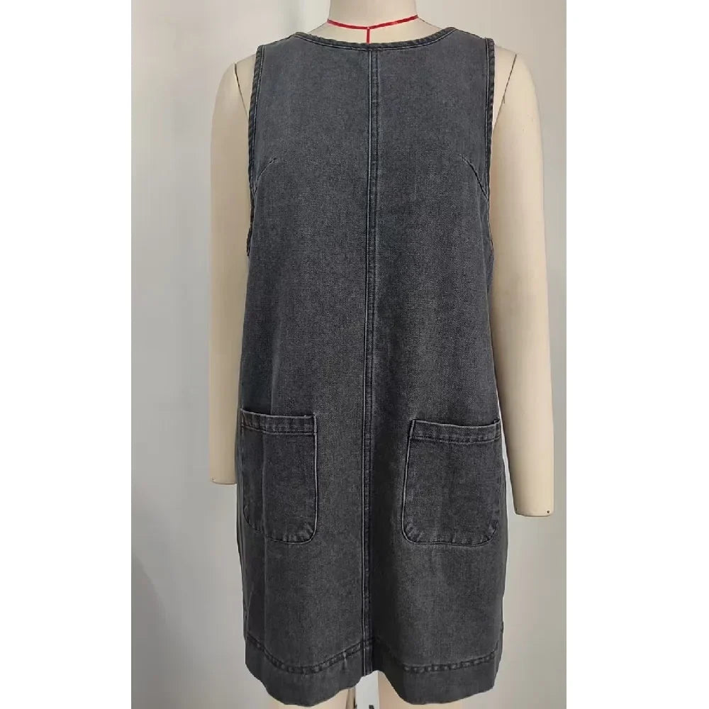 The Ibiza Off-Shoulder Denim Dress