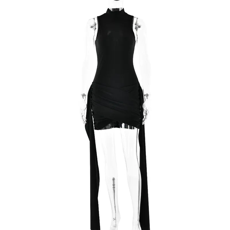 The Sloane Ruched Turtleneck Mini from the After Dark at Lavishly Me